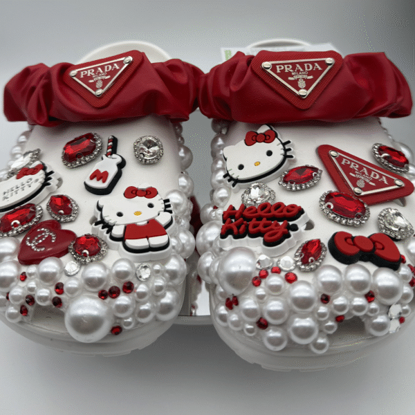 Hello Kitty & Pearl Bling Slides