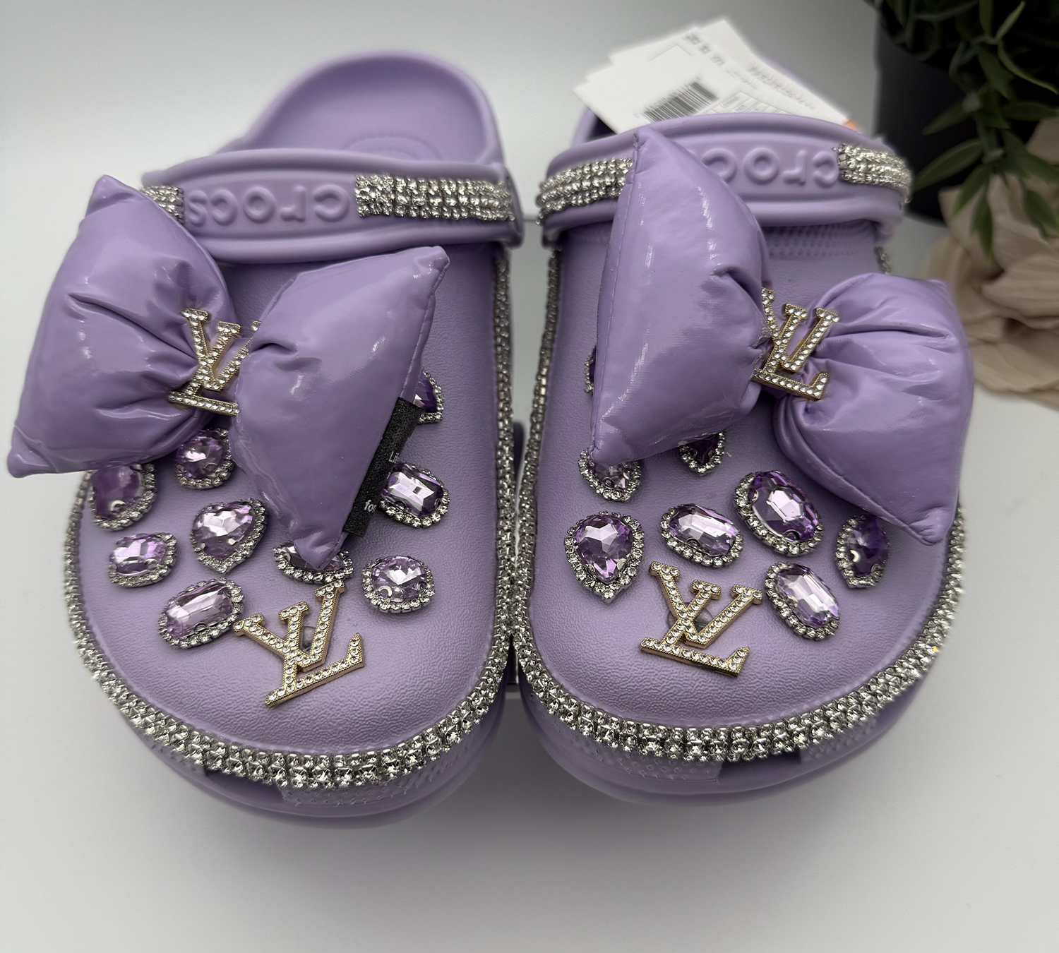 Lavender-Luxe-Bow-Embellished-Clogs