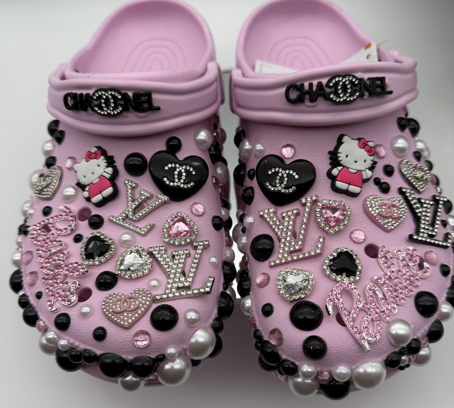 Pink-Diva-Charm-&-Pearl-Clogs---PINPINCR-095 Pink-Diva-Charm-&-Pearl-Clogs---PINPINCR-095