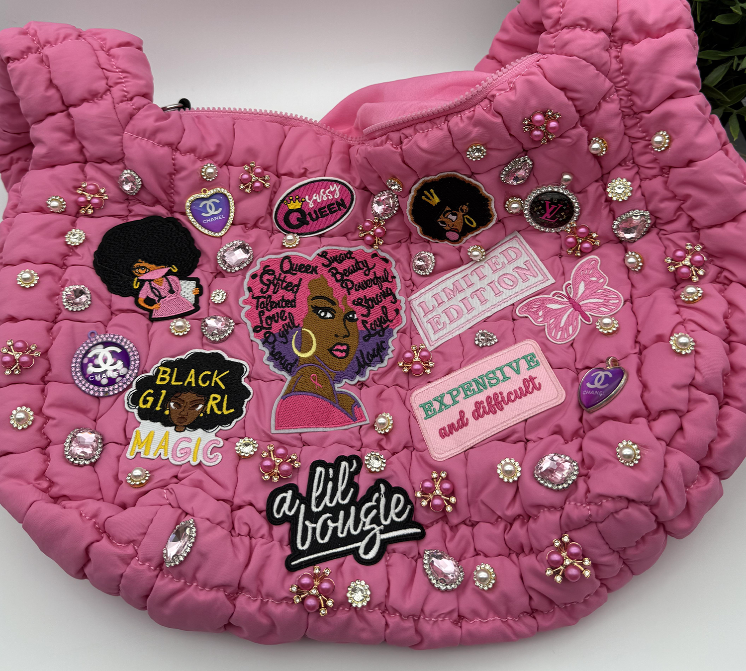 Pink-Diva-Bling-Quilted-Bag