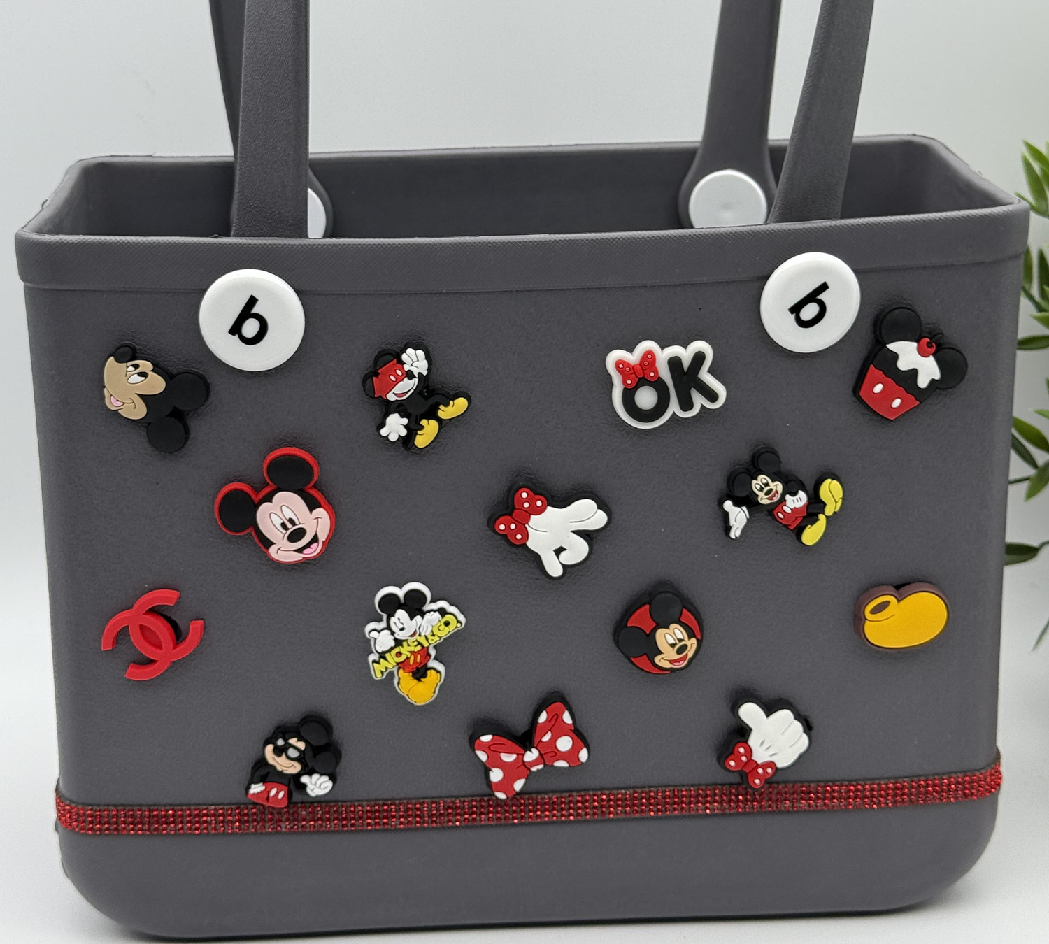 Smokey-Red-Trim-Mickey-Tote Smokey-Red-Trim-Mickey-Tote